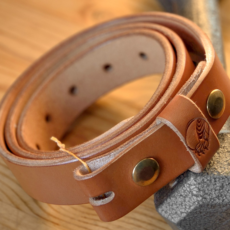 Ceinture à snaps modèle classique London Tan (1¼″) 11 oz