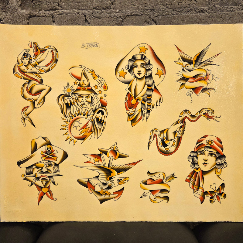 Original "flashes divers" #2 20" x 16"