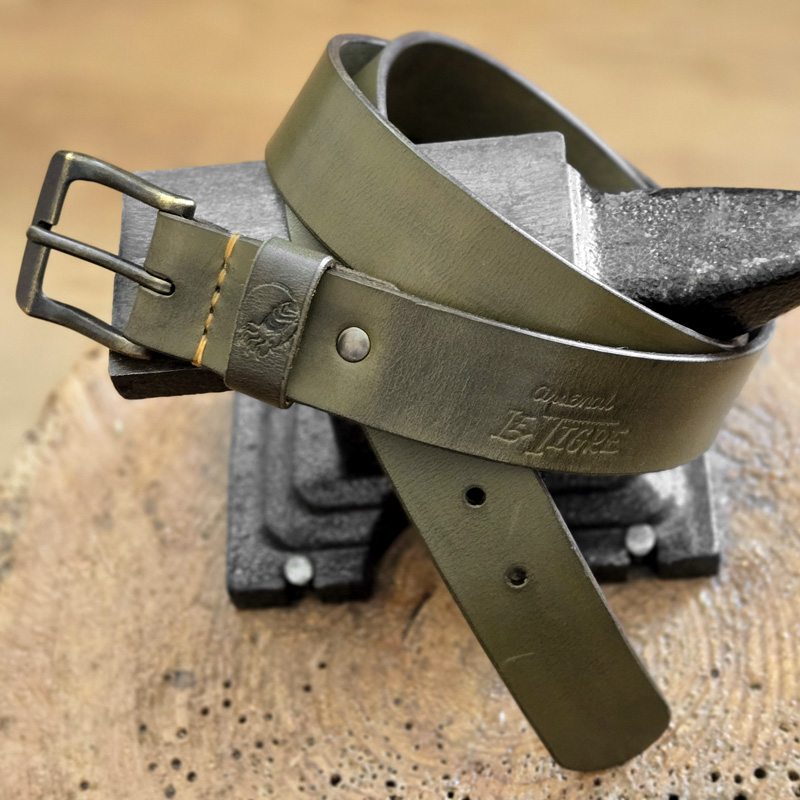 Ceinture #9 Vert Olive (1¼″) 11 oz