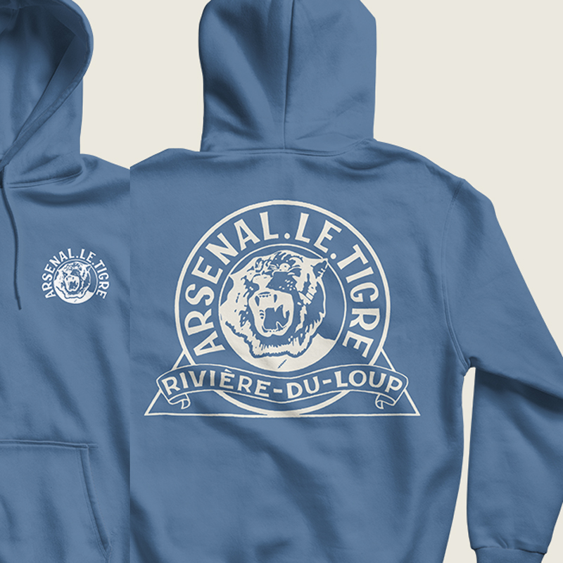 Hoodie Bleu Délavé Le Tigre