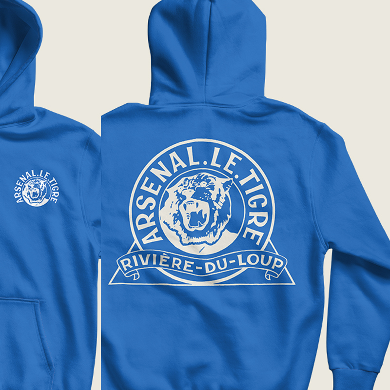Hoodie Bleu Royal Le Tigre (enfant)