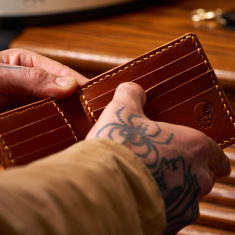Portefeuille en cuir London Tan