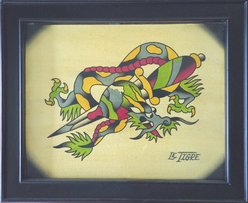Original Flash ti Dragon avec cadre 11″x9″