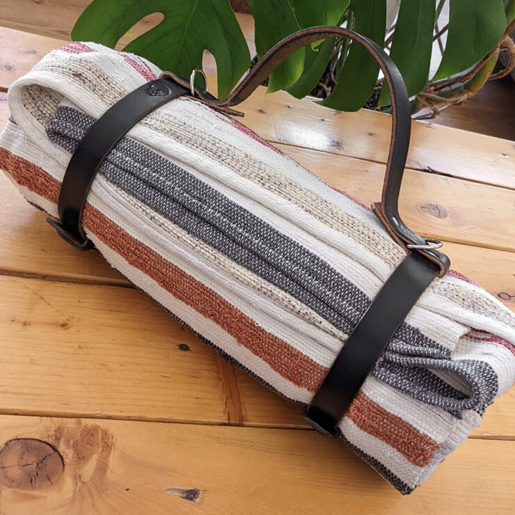Porte-couverture en cuir #29 Noir/Argent